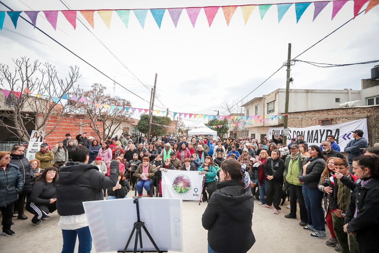 MAYRA INAUGURÓ NUEVAS OBRAS DE ASFALTO EN EL BARRIO SAN ANTONIO 