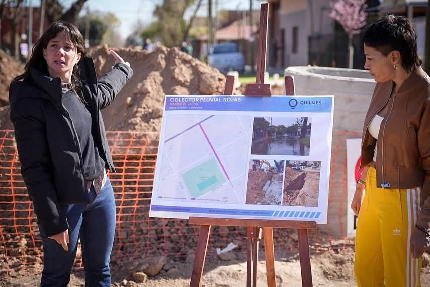  MAYRA Y CECI SOLER SUPERVISARON LA OBRA HIDRÁULICA EZPELETA OESTE