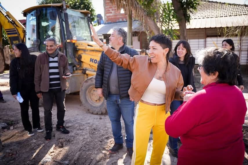 MAYRA Y CECI SOLER SUPERVISARON LA OBRA HIDRÁULICA EZPELETA OESTE
