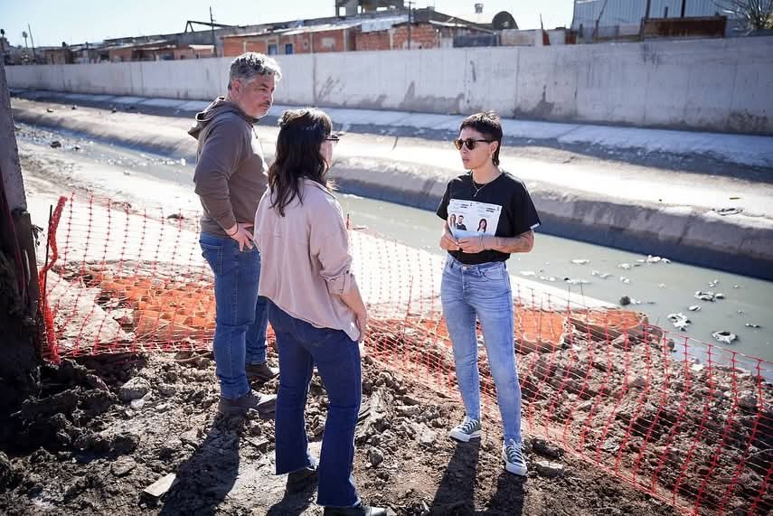 MAYRA SUPERVISÓ LOS TRABAJOS DE READECUACIÓN DEL ARROYO SAN FRANCISCO