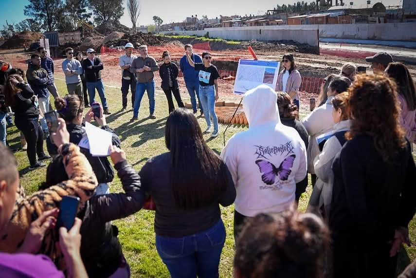 MAYRA SUPERVISÓ LOS TRABAJOS DE READECUACIÓN DEL ARROYO SAN FRANCISCO