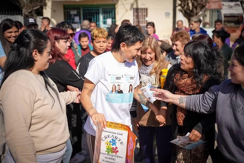MAYRA Y CECI SOLER SUPERVISARON  LAS OBRAS DE ASFALTO EN SOLANO   