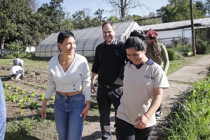 MAYRA RECORRIÓ EL AVANCE DE LA OBRA DE LA ESCUELA AGRARIA Nº 1 “EL DORADO”