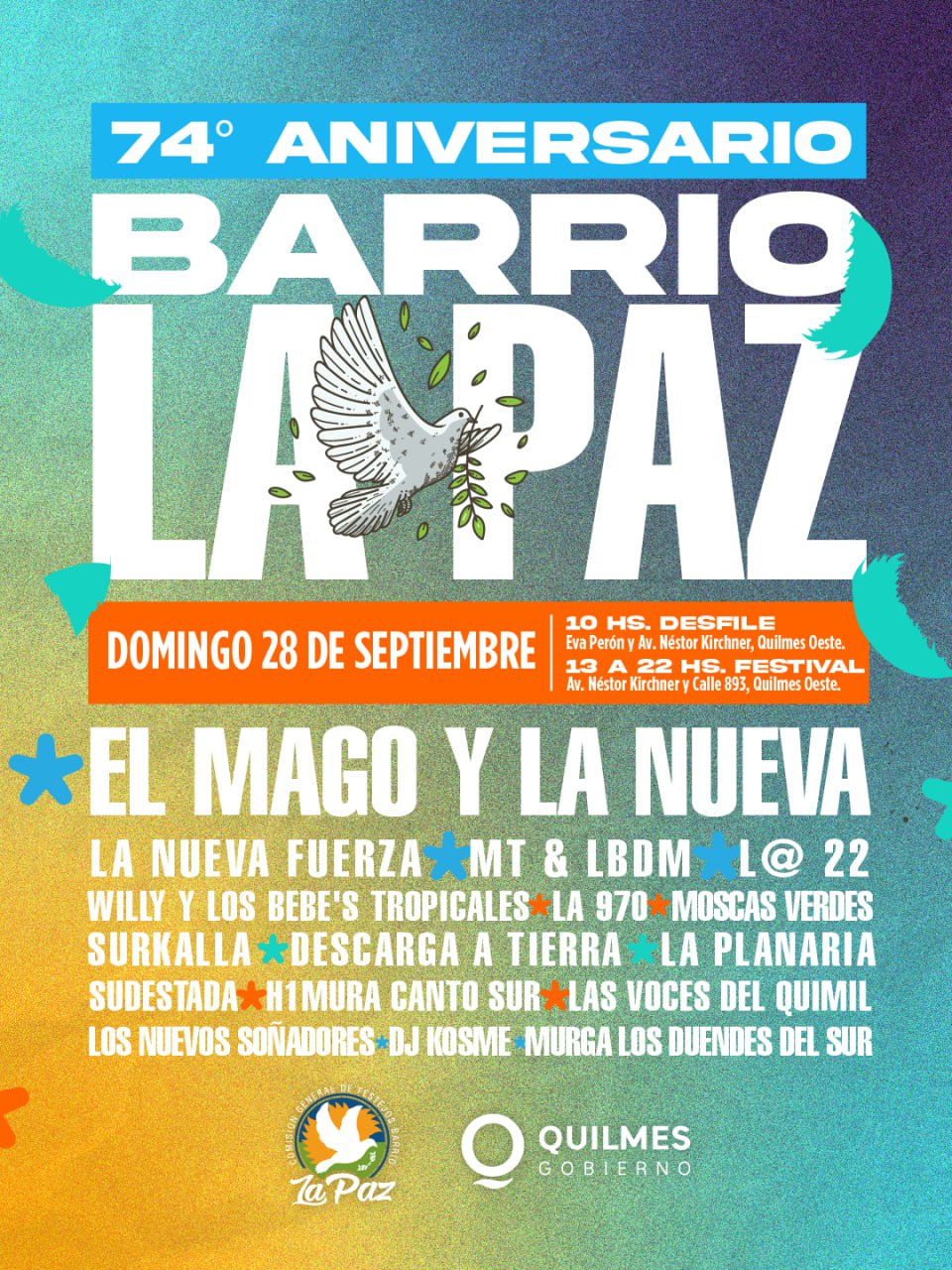LLEGAN LOS FESTEJOS POR EL 74º ANIVERSARIO DEL BARRIO LA PAZ 