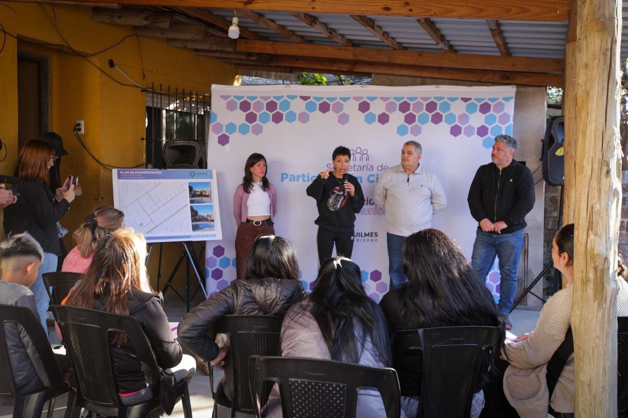 MAYRA ANUNCIÓ LA CONSTRUCCIÓN DE NUEVOS PAVIMENTOS PARA VILLA LA FLORIDA