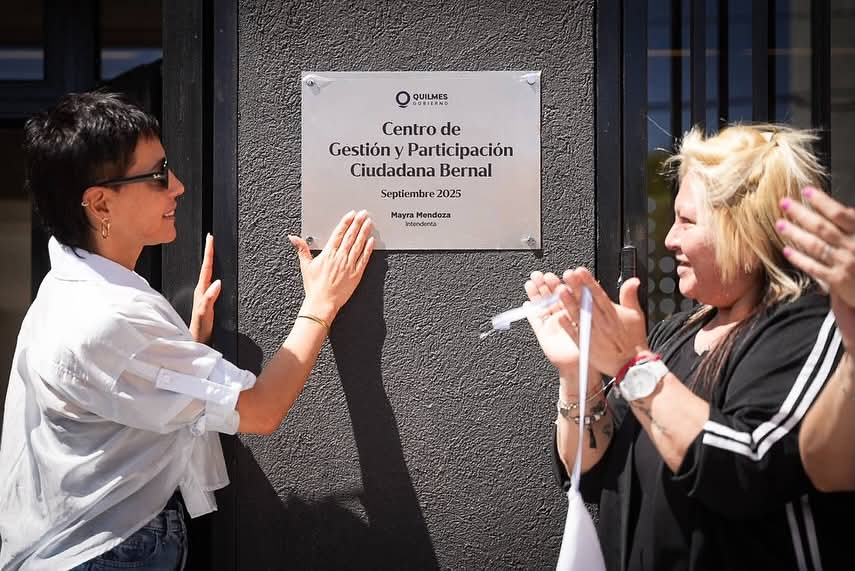 MAYRA INAUGURÓ EL CGPC DE BERNAL CON INSTITUCIONES, VECINOS Y COMERCIANTES 