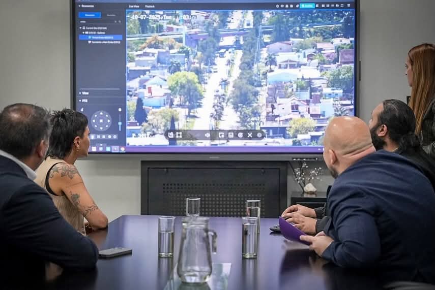 MAYRA RECORRIÓ EL CEQ Y SUPERVISÓ UN OPERATIVO DE SEGURIDAD