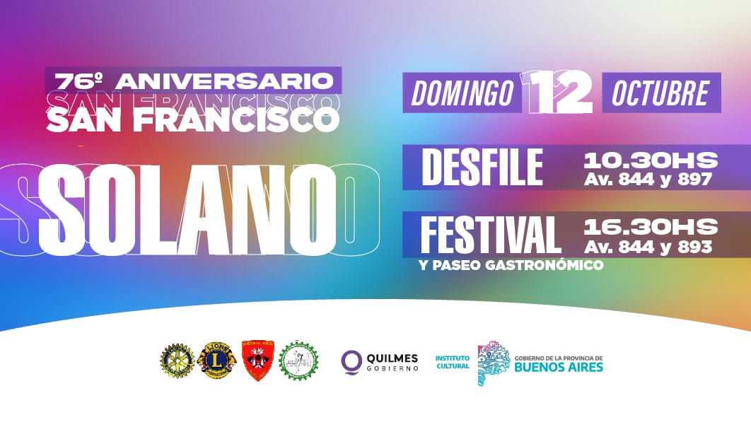 SAN FRANCISCO SOLANO CELEBRA SU 76º ANIVERSARIO 
