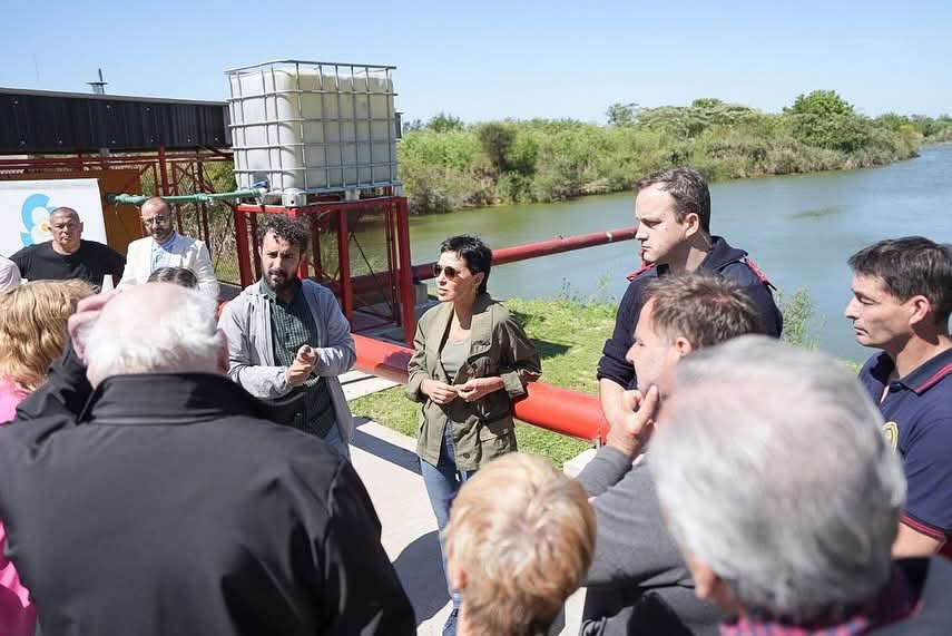    MAYRA SUPERVISÓ EL FUNCIONAMIENTO DE UNA NUEVA ESTACIÓN DE BOMBEO 