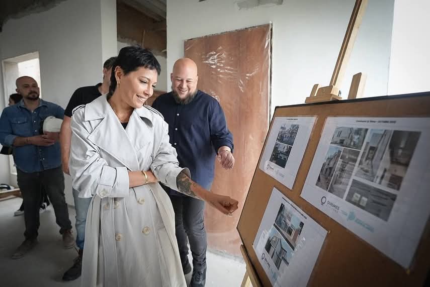 MAYRA SUPERVISÓ LOS AVANCES DE OBRA DE LA NUEVA COMISARÍA QUILMES 10ª