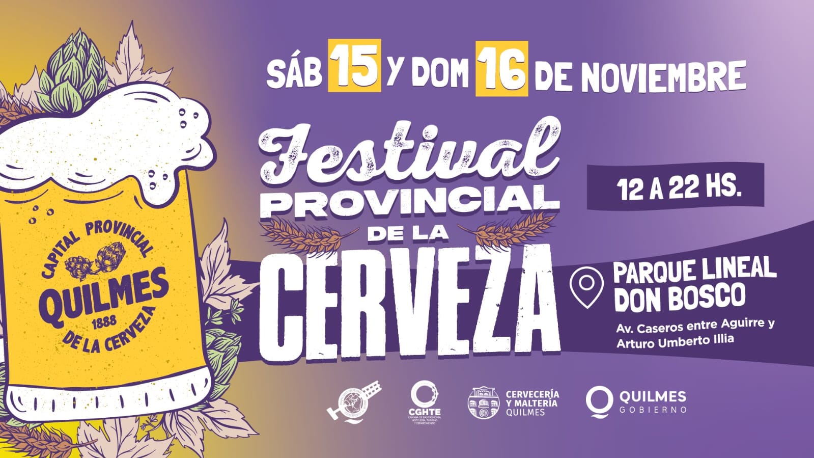 EL MUNICIPIO DE QUILMES INVITA A LOS VECINOS AL FESTIVAL DE LA CERVEZA