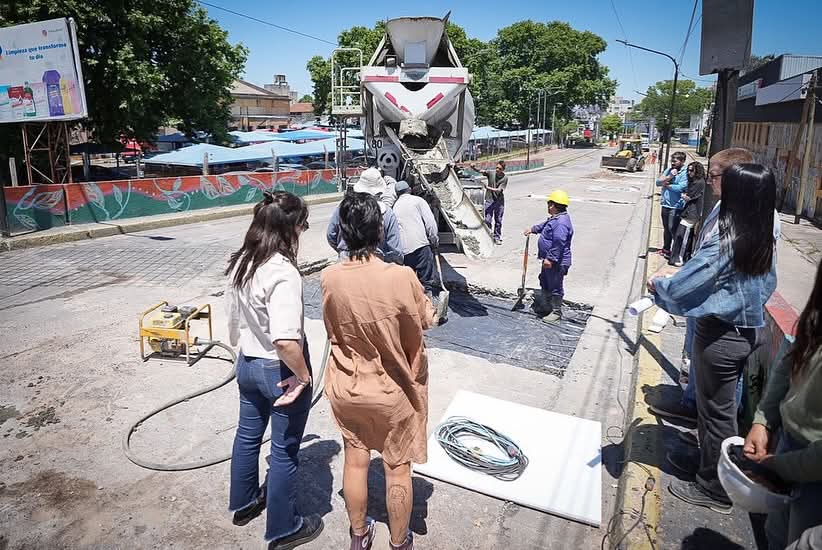 MAYRA SUPERVISÓ LOS TRABAJOS PARA LA RECONSTRUCCIÓN INTEGRAL DEL PUENTE 14 