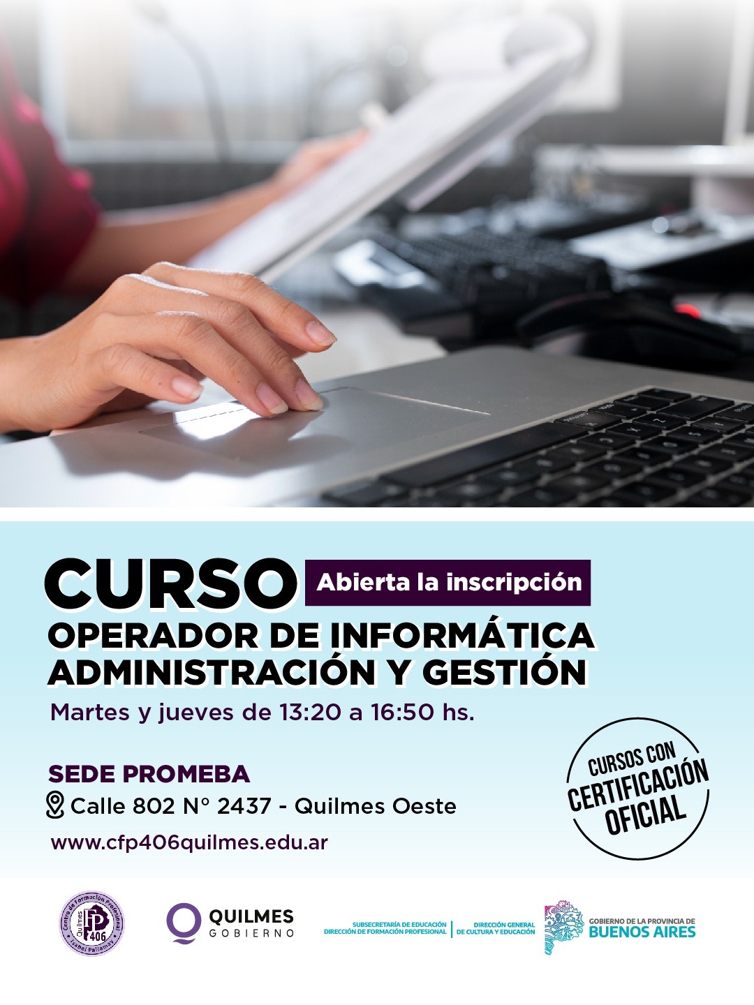  INSCRIPCIÓN PARA EL PROGRAMA FINES Y PARA CURSOS Y TALLERES  2026