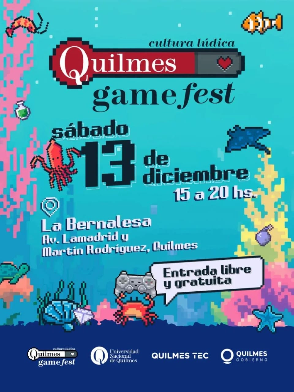 LLEGA UNA NUEVA EDICIÓN DEL QUILMES GAME FEST CON ENTRADA LIBRE Y GRATUITA