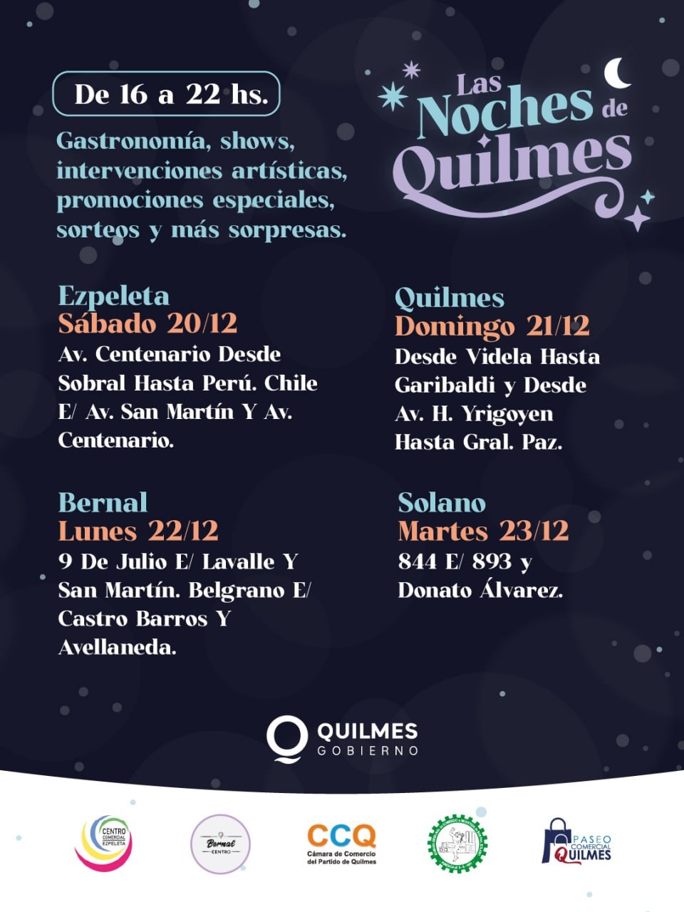 LLEGA UNA NUEVA EDICIÓN DE “LAS NOCHES DE QUILMES”