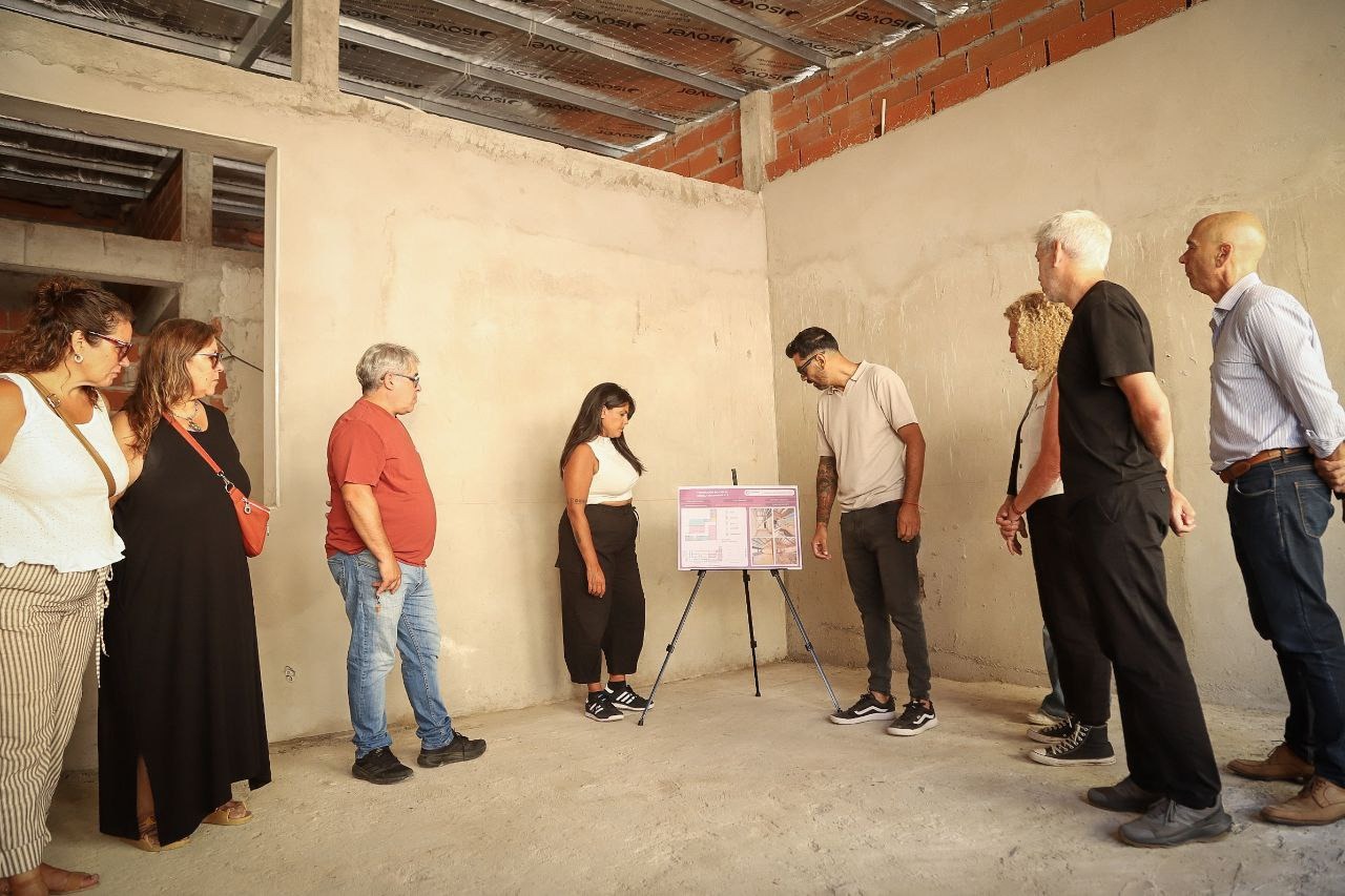 AVANZAN LOS TRABAJOS DE CONSTRUCCIÓN DEL EDIFICIO DE LA SECUNDARIA Nº 8