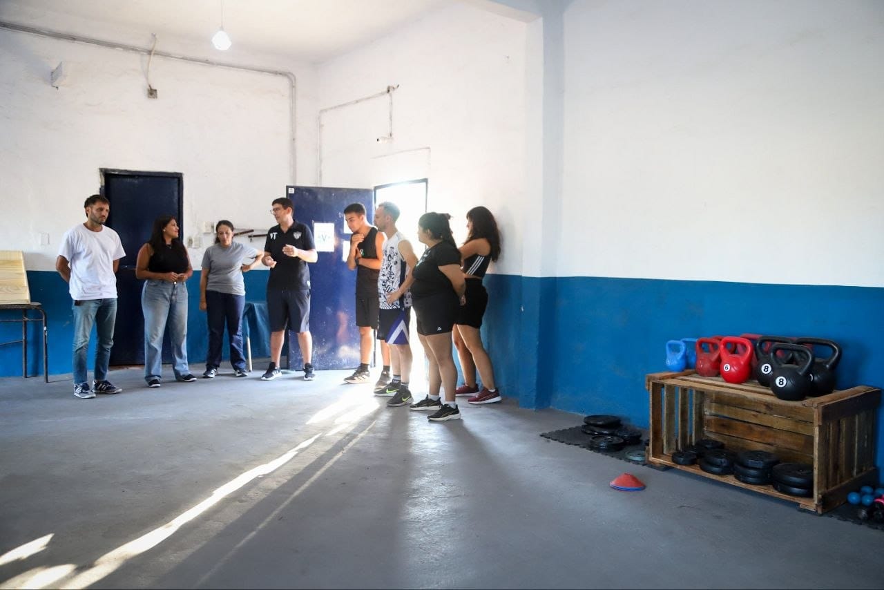 EVA MIERI RECORRIÓ LA FINALIZACIÓN DEL SUM DEL CLUB VILLA AUGUSTA 