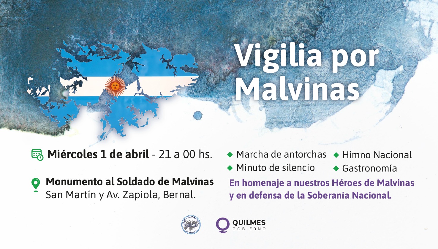 VIGILIA EN CONMEMORACIÓN DEL DÍA DEL VETERANO Y DE LOS CAÍDOS EN MALVINAS
