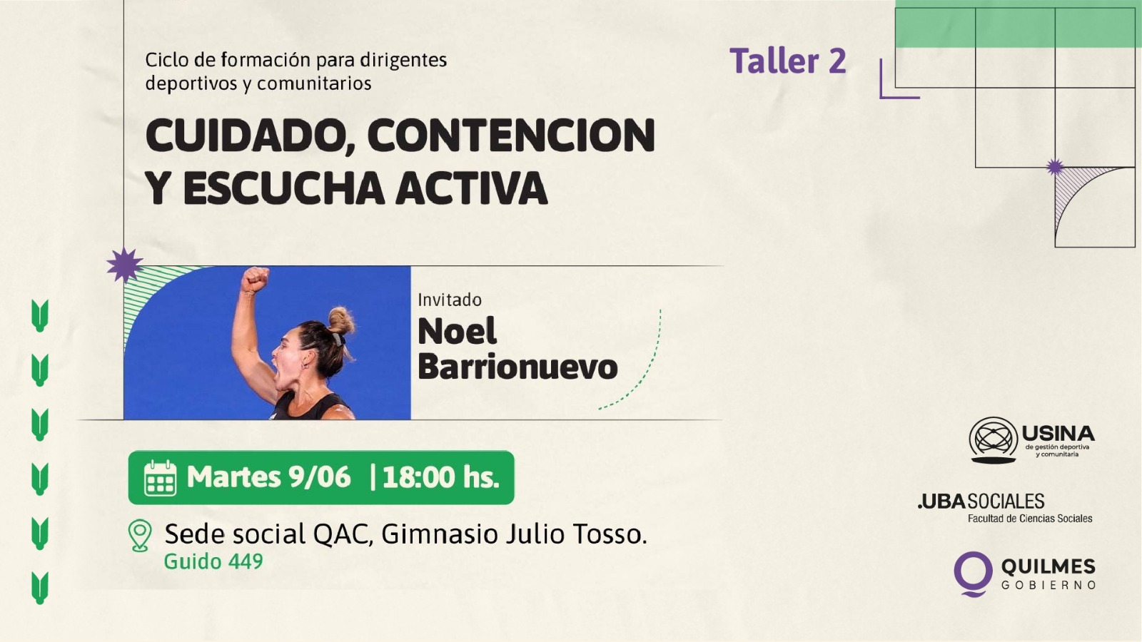  LLEGA EL °2 ENCUENTRO DE LA USINA DE GESTIÓN DEPORTIVA Y COMUNITARIA