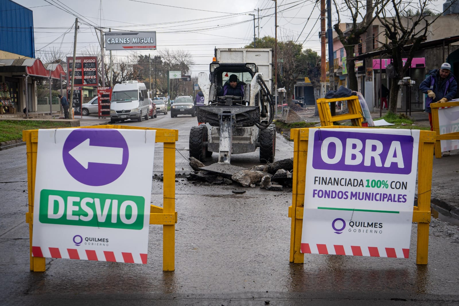 EL MUNICIPIO INTENSIFICA EL PLAN DE BACHEO EN HORMIGÓN 