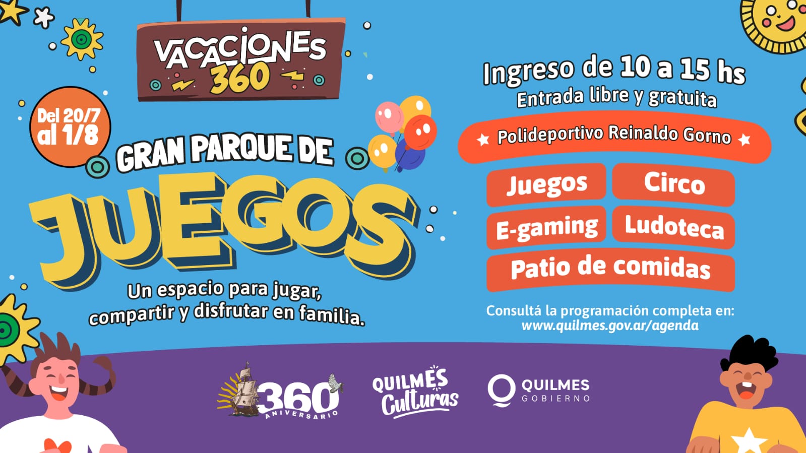 VACACIONES DE INVIERNO 2026: LA COMUNA OFRECERÁ MÚLTIPLES ACTIVIDADES
