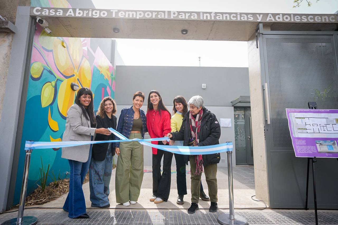 MAYRA Y EVA MIERI INAUGURARON LA CASA DE ABRIGO TEMPORAL AMANDA ALLEN