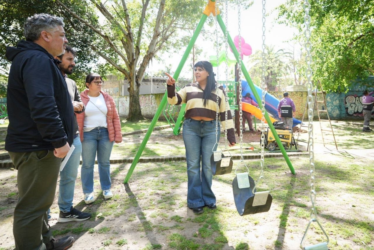 SE REALIZÓ MANTENIMIENTO INTEGRAL Y LIMPIEZA EN LA PLAZA PAMPERO DE BERNAL